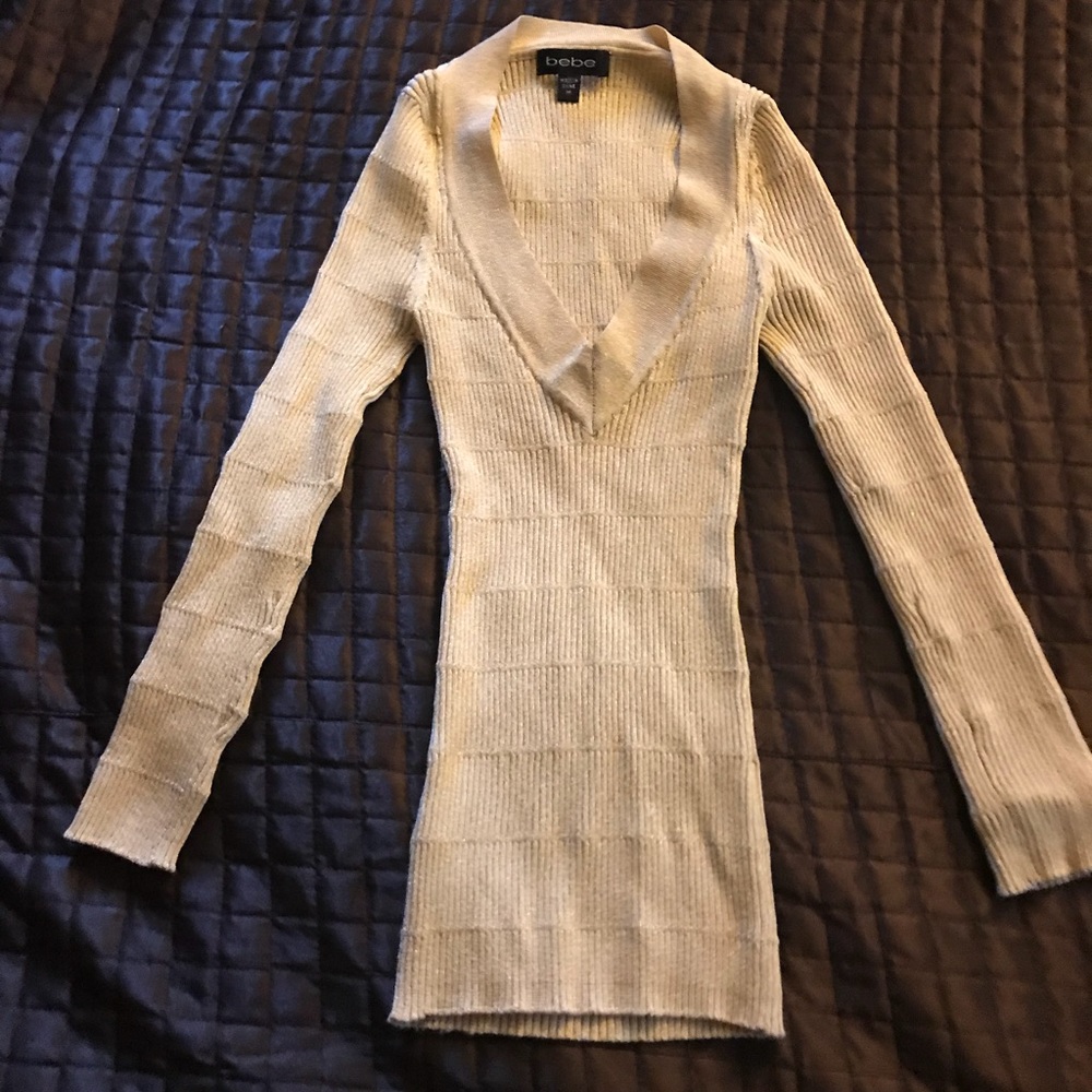 Gold Bebe stretch top